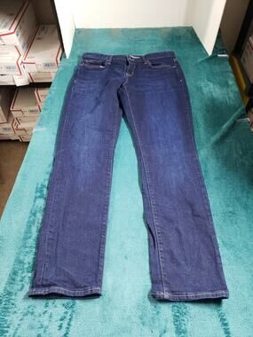 Gap Jeans Size 8 Womens Blue Denim Stretch Pants Ladies Mid Rise Real Straight